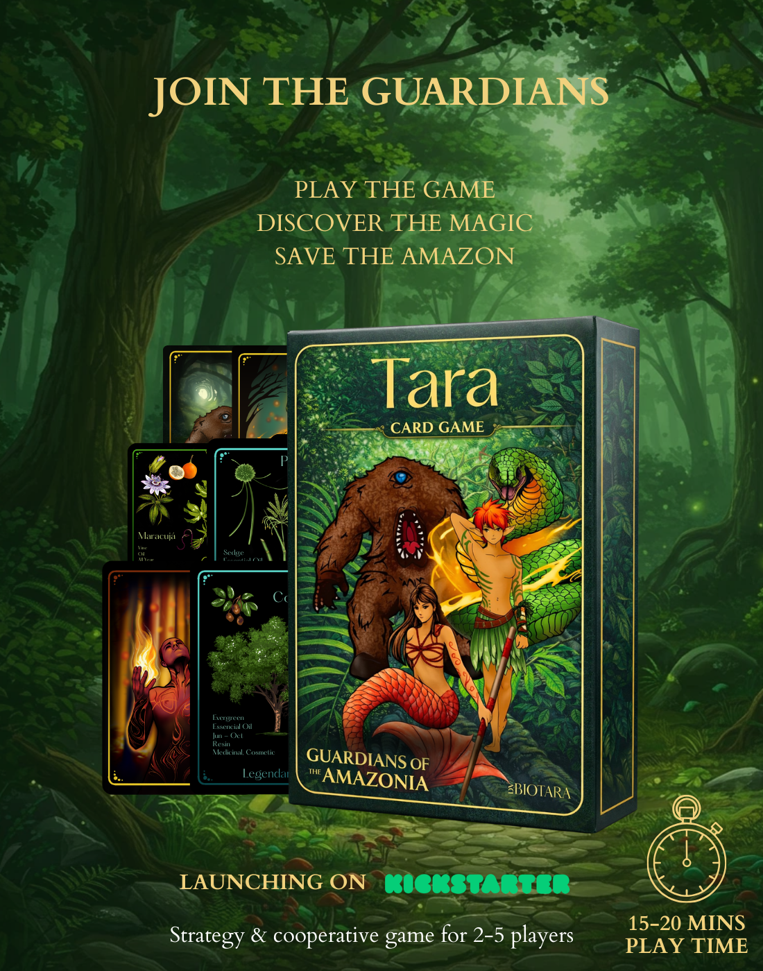 Guardians of Amazonia game box design